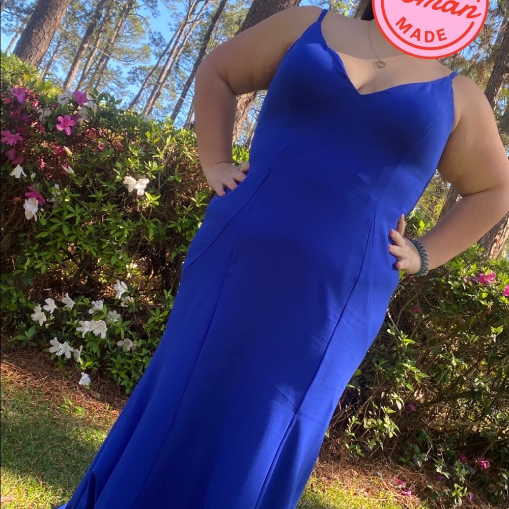 cobalt blue Mac Duggal size 20w - Picture 4 of 4